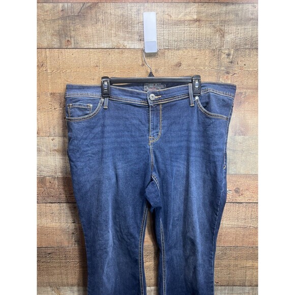 Torrid Luxe Slim Boot Jeans Super Stretch Dark Wash Wide Leg Flare Womens 18S - Picture 7 of 11